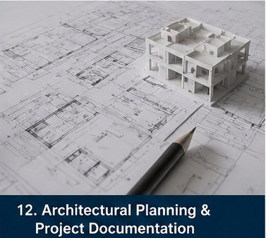 Architectural model and plans